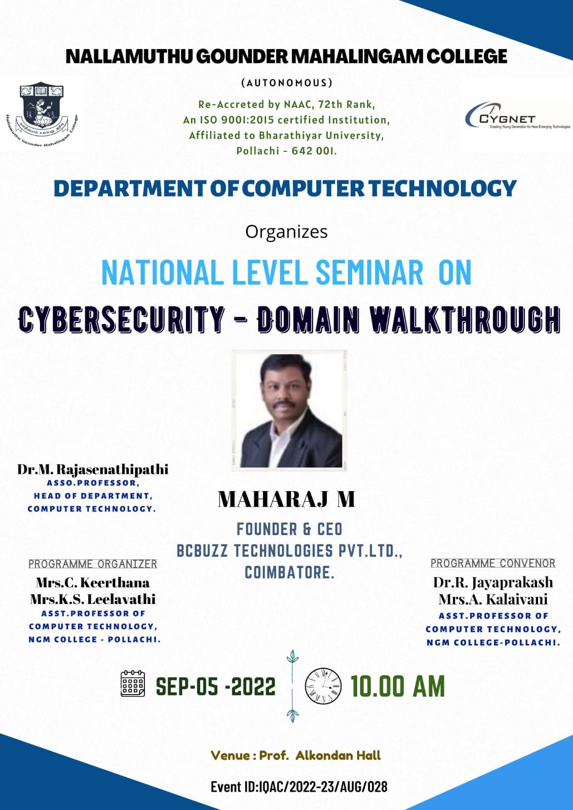 Department of Computer Technology 
ON 
“Cyber Security – Domain Walkthrough” 
