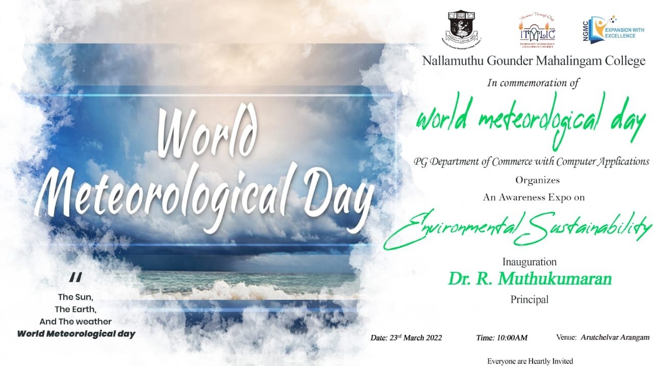 In Commemoration of World Meteorological Day An Awareness Expo on Environmental Sustainability