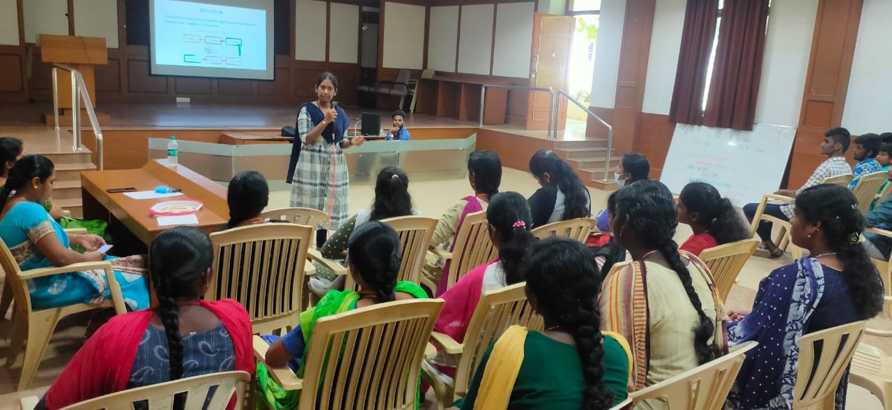 Department of Social work -Guest Lecture on  “Substance addiction”