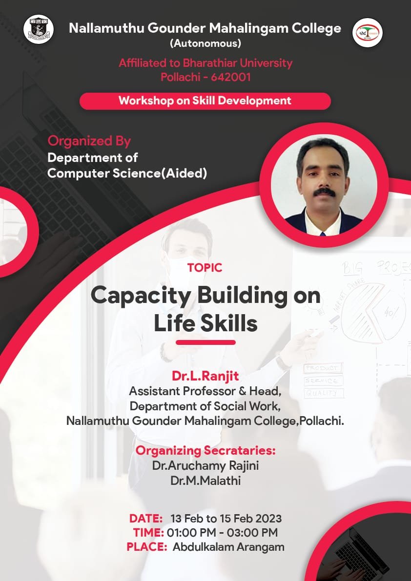 Department of Computer Science (Aided) – WorkShop on Skil Development