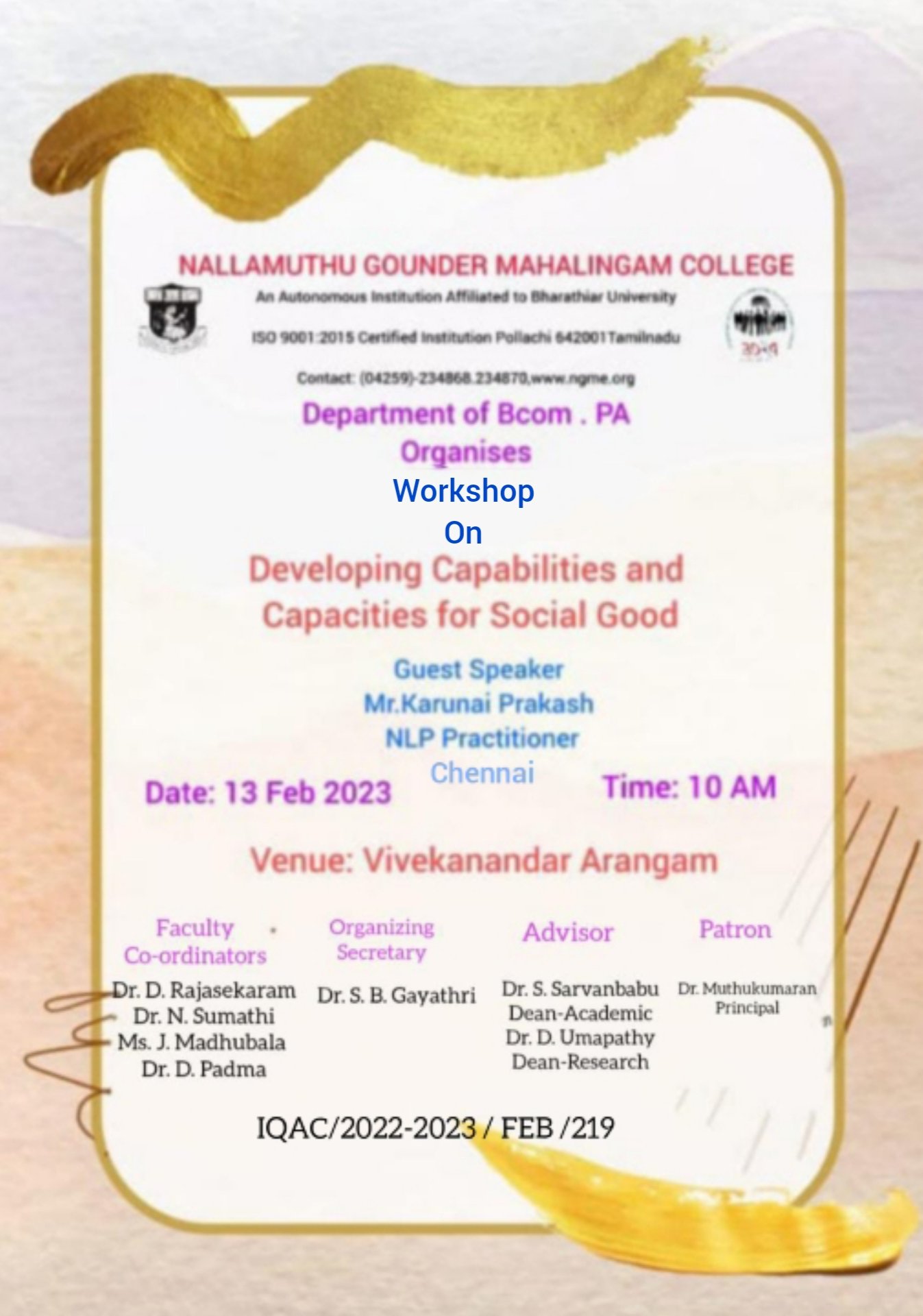 workshop on Developing Capabilities and Capacities for Social Good