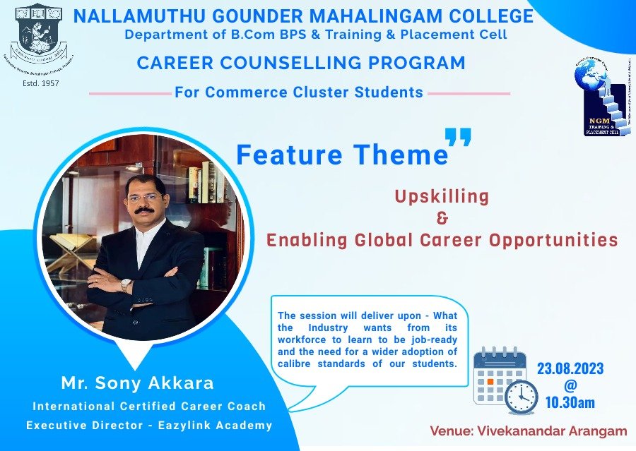 CAREER COUNSELLING PROGRAM “Upskilling & Enabling Global Career Opportunities”