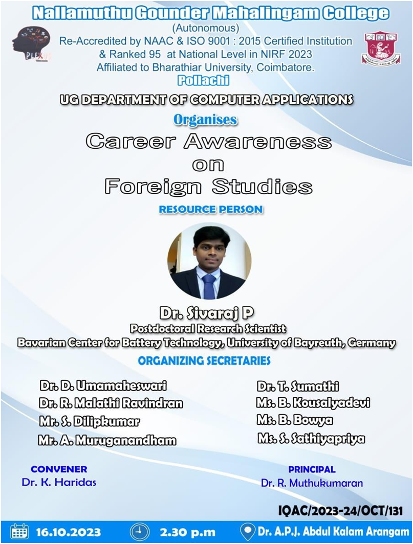 CAREER AWARENESS ON FOREIGN STUDIES