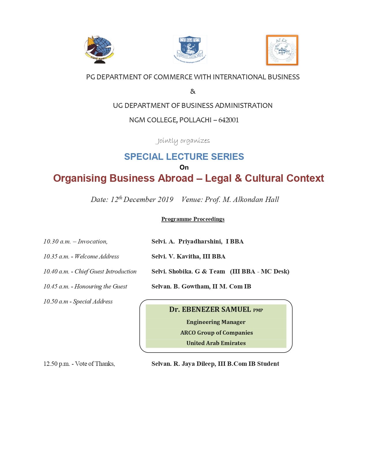 Organising Business Abroad- Legal & Cultural Context