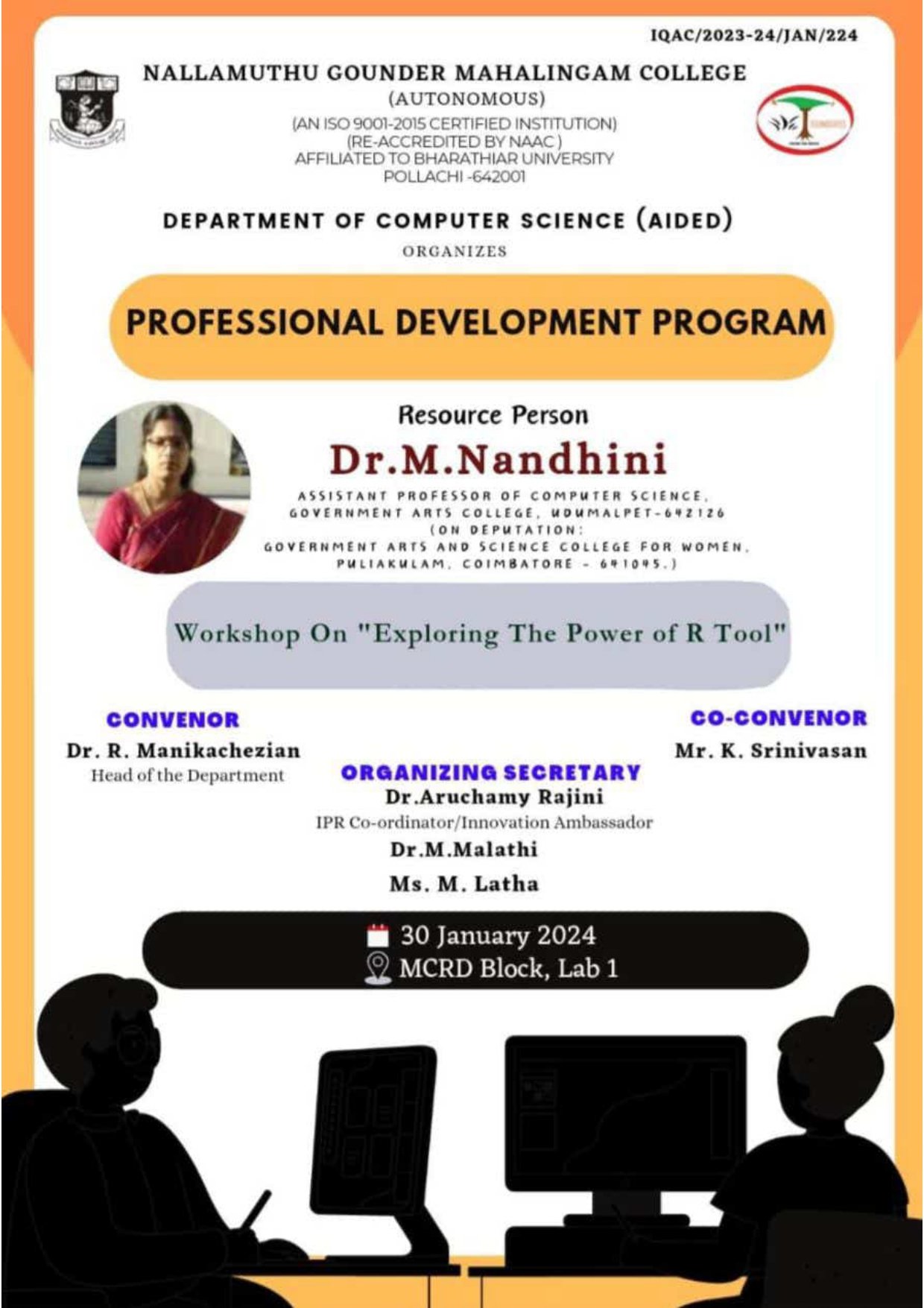 Department of Computer Science (Aided) – Professional Developement Program