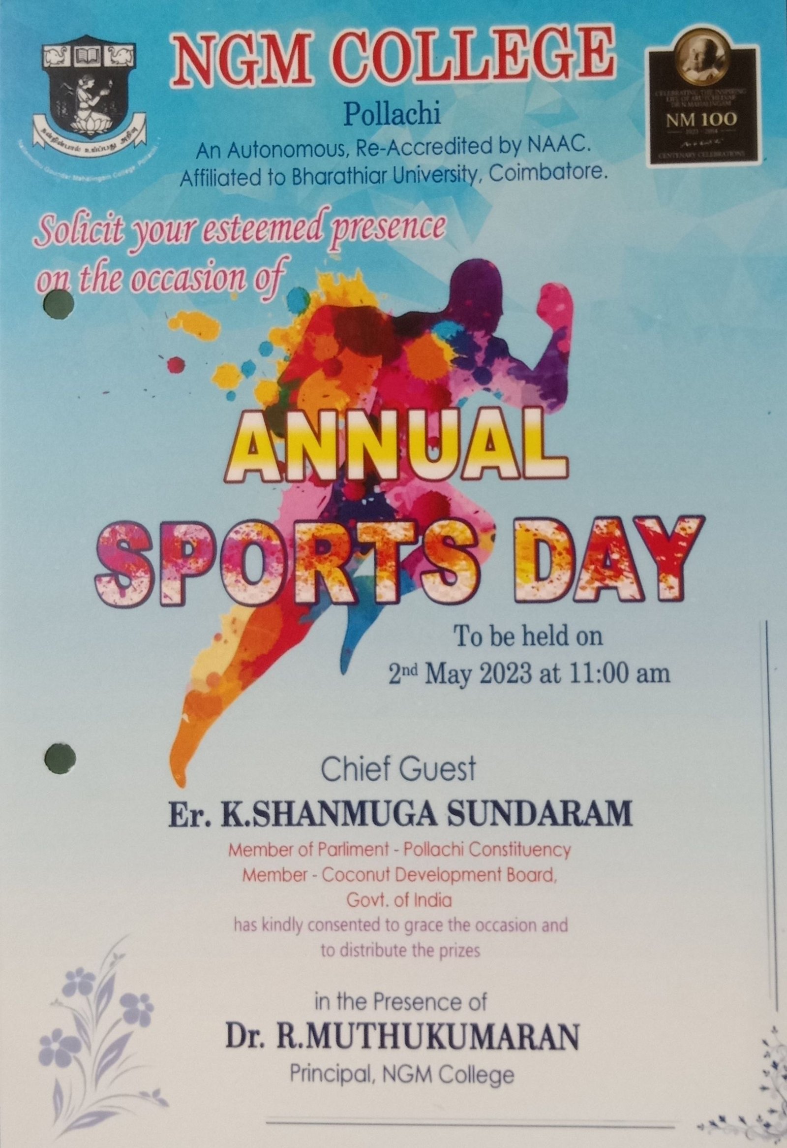 Department of Physical Education-NGM Sports Academy-Annual Sports Day