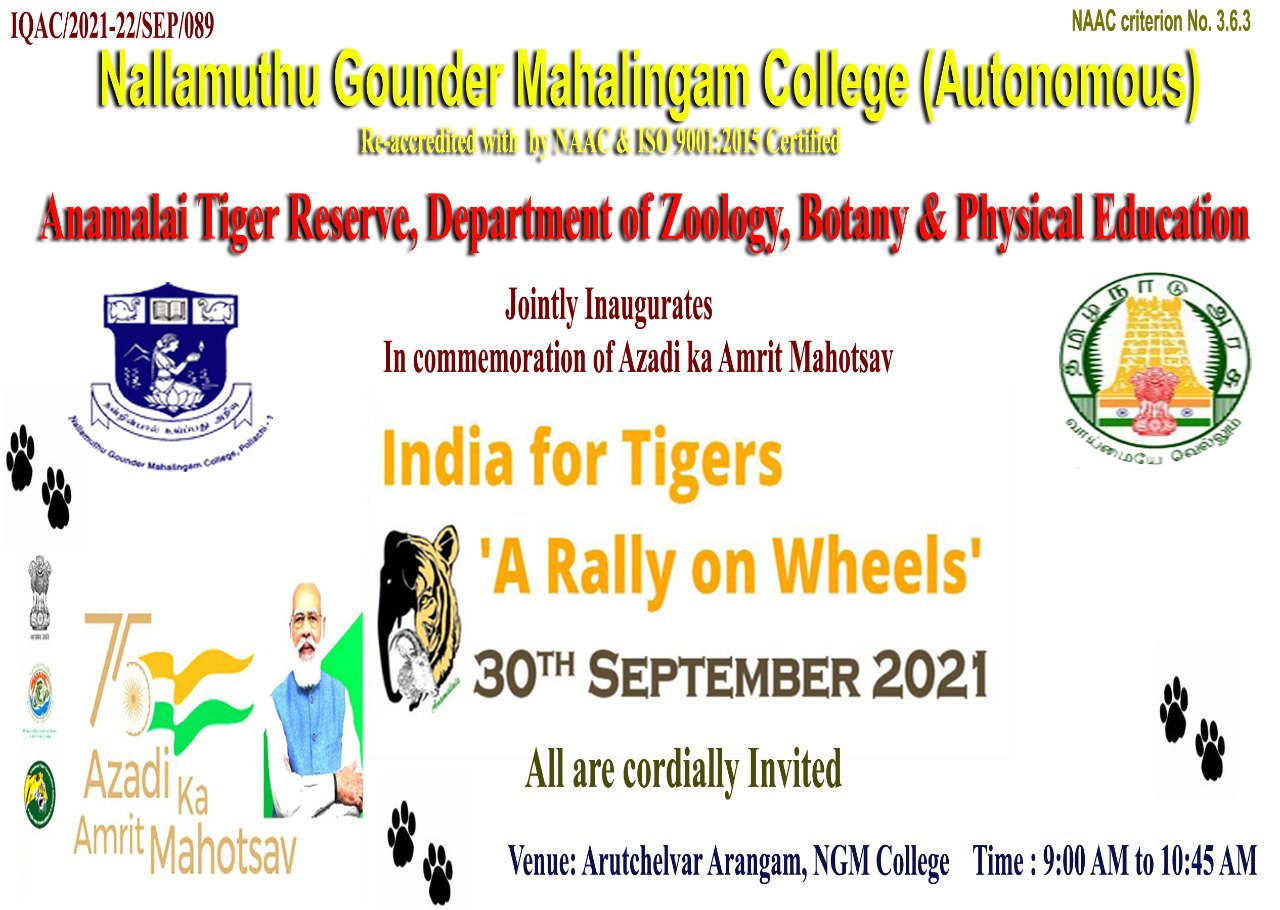 INDIA FOR TIGERS” A RALLY ON WHEELS”