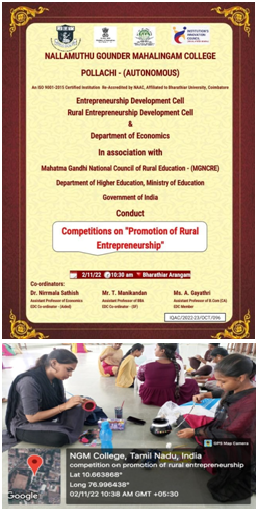 Department of Economics & EDC – Competitions on Promotion of Rural Entrepreneurship