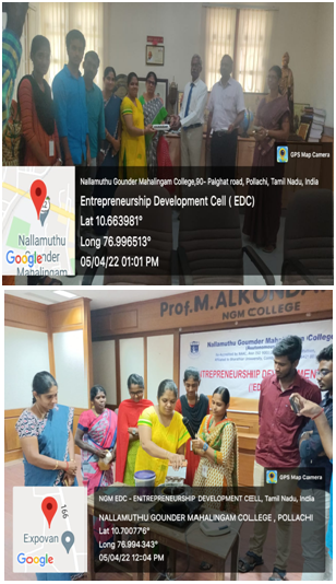 Department of Economics & EDC – Training Programme on Entrepreneurship And Skill Development