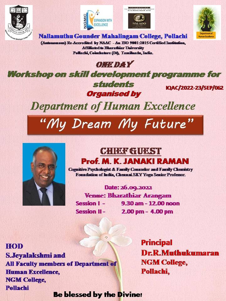 Workshop on Skill Development “My Dream My Future”